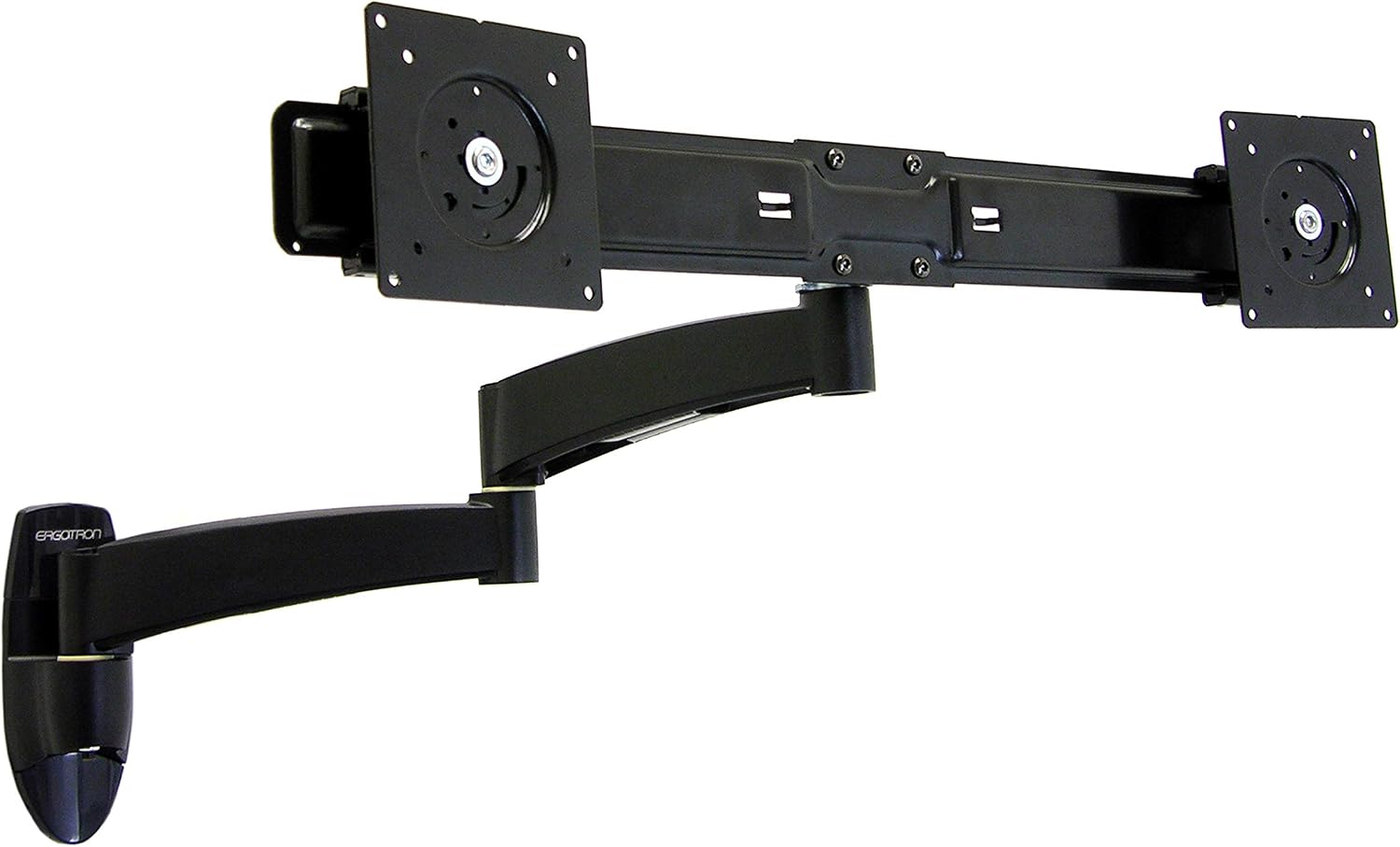 Ergotron – 200 Series Dual Monitor Arm, VESA Wall Mount – for 2 Monitors Up to 22 Inches, 0 to 13 lbs Each – Black