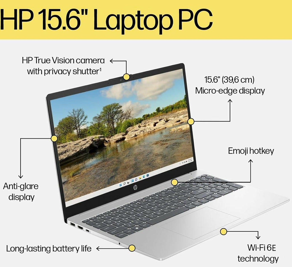 HP 17 Business Laptop, 17.3' FHD Display, Intel Core i3-N305 Processor(8-Core), 12GB RAM, 1TB SSD, Intel UHD Graphics, Fingerprint, Anti-Glare, WiFi 6, Thin & Light, Win 11 H, with Laptop Stand