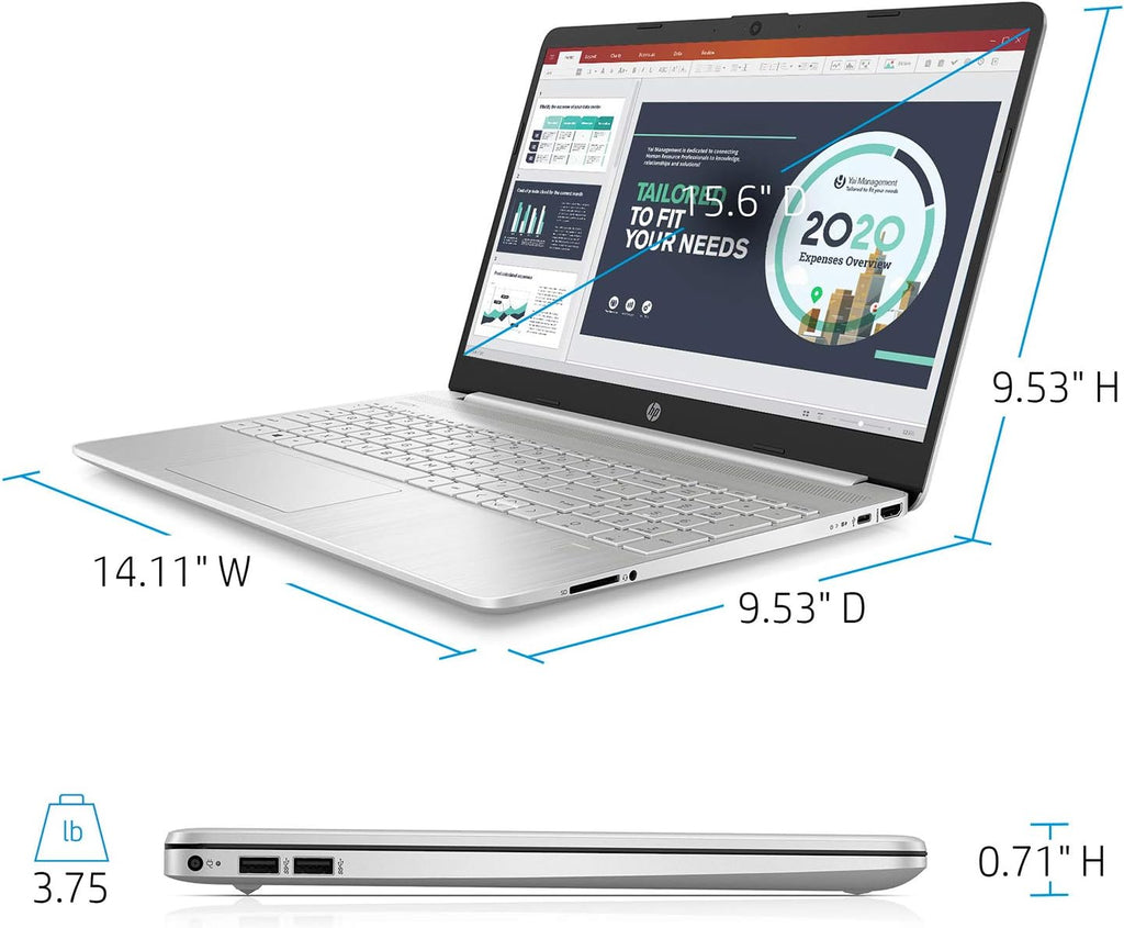 HP Business Laptop, 15.6' HD Touchscreen, Intel Core i3-1115G4 Processor (Up to 4.10 GHz), 16GB RAM, 2TB SSD, 11 Hr Battery Life, Micro-Edge, Anti-Glare Screen, Thin & Portable, Win 11