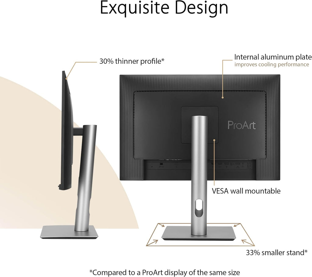ASUS ProArt 24' (24.1' viewable) 16:10 HDR Professional Monitor (PA248CRV) - IPS, (1920 x 1200), 97% DCI-P3, ΔE < 2, Calman Verified, USB-C PD 96W, DisplayPort, Daisy-Chain, Ergonomic, 3yr Warranty