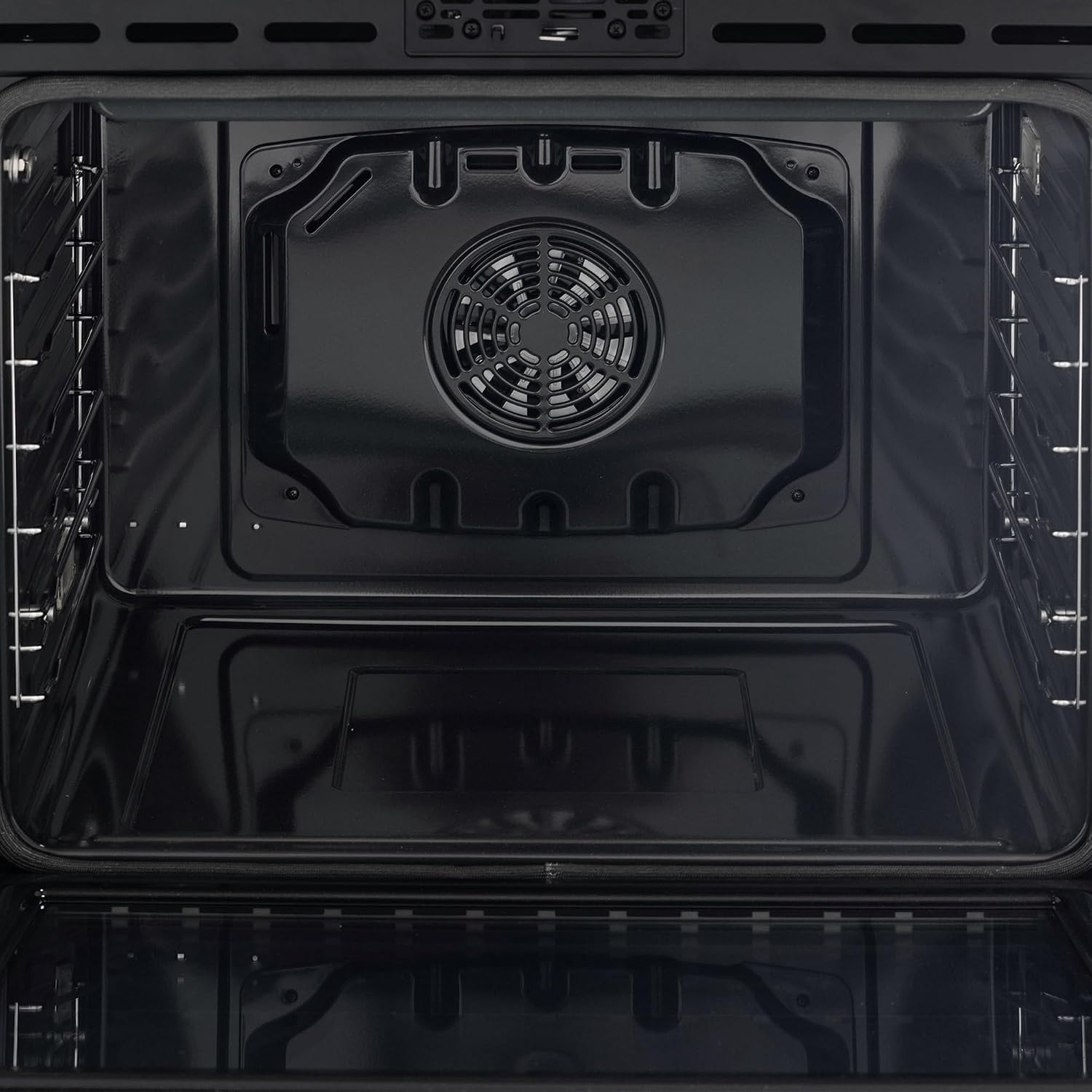 48 Inch Professional Induction Range with Double Convection Ovens, Air Fry, 7 Burner Electric Stove, Pizza Stone - Black Stainless Steel