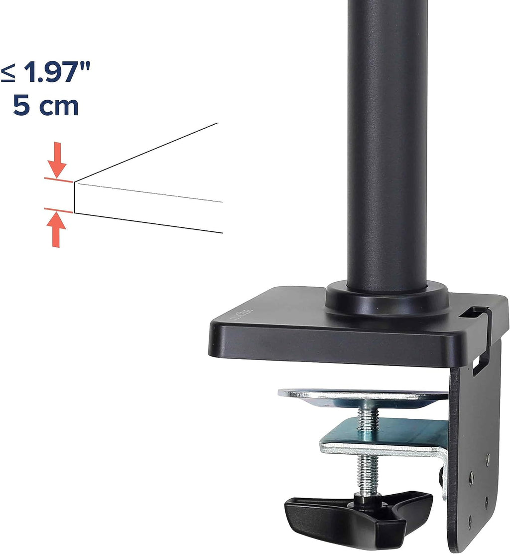 Ergotron – NX Single Monitor Arm, VESA Desk Mount – for Monitors Up to 34 Inches, 0 to 18 lbs – Matte Black