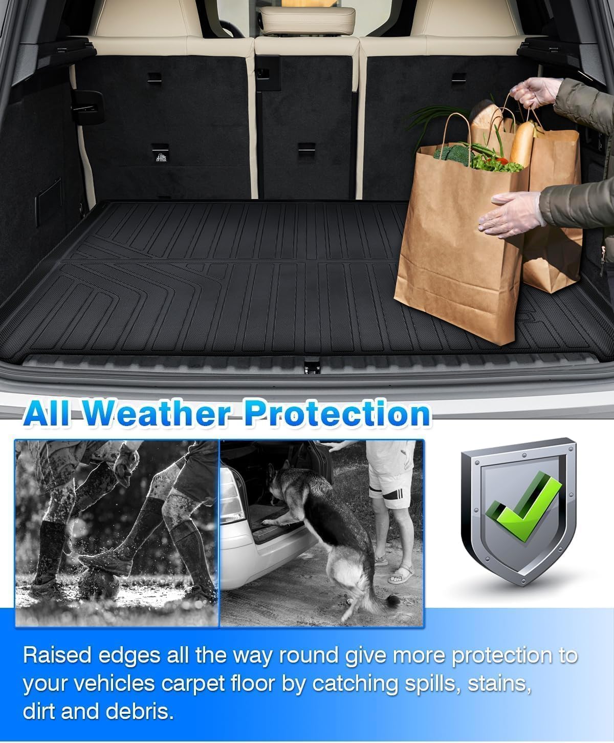 Cartist Floor Mats for BMW IX 2022-2025 2026, All Weather Floor Mat and Cargo Liner for IX Accessories, Heavy Duty Car Mats, Car Accessories