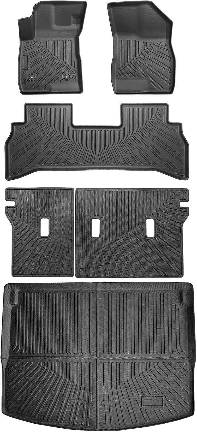 Cartist Floor Mats and Cargo Liner Fit for Chevy Trailblazer FWD 2021-2025 2026 All Weather Floor Mat Trailblazer Accessories Heavy Duty Carpet Protection (Only Fit Cargo in Upper Deck Position)
