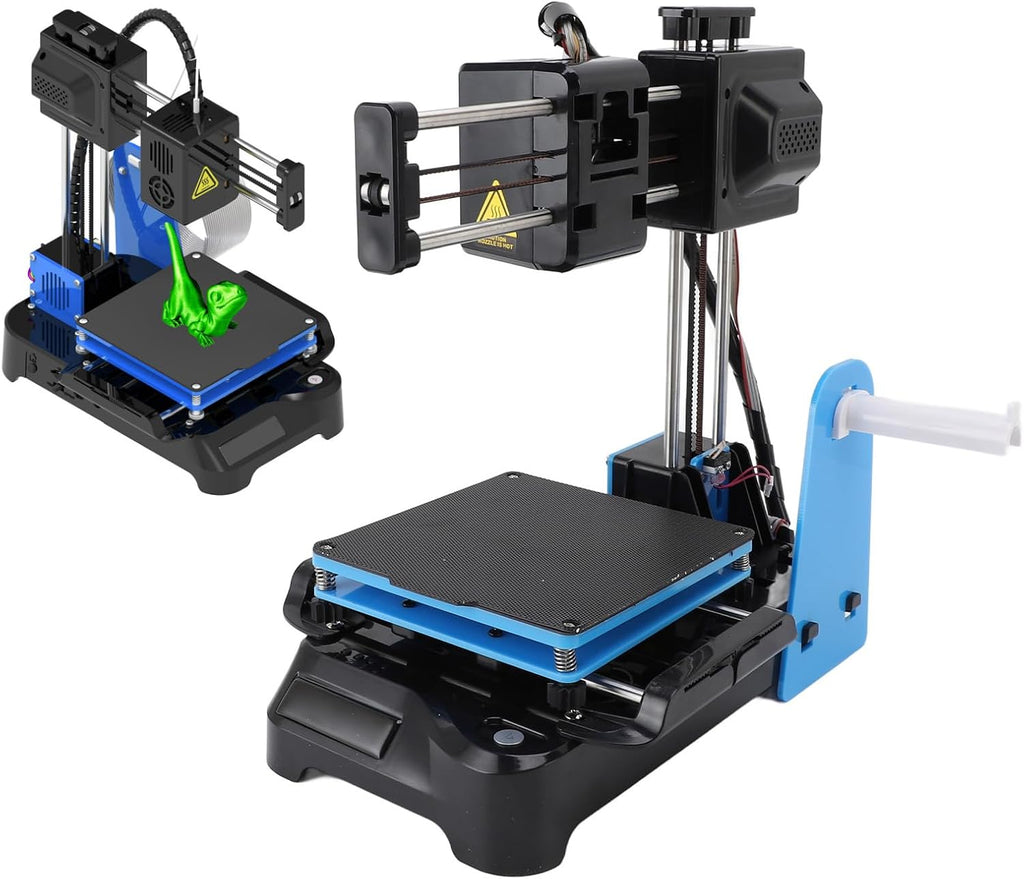 Small 3D Printer, Supports Various 1.75mm 3D Filaments 3D Printing Machine Fast Heating Portable Compact PLA TPU 1.75mm Filament Format (EU Plug)