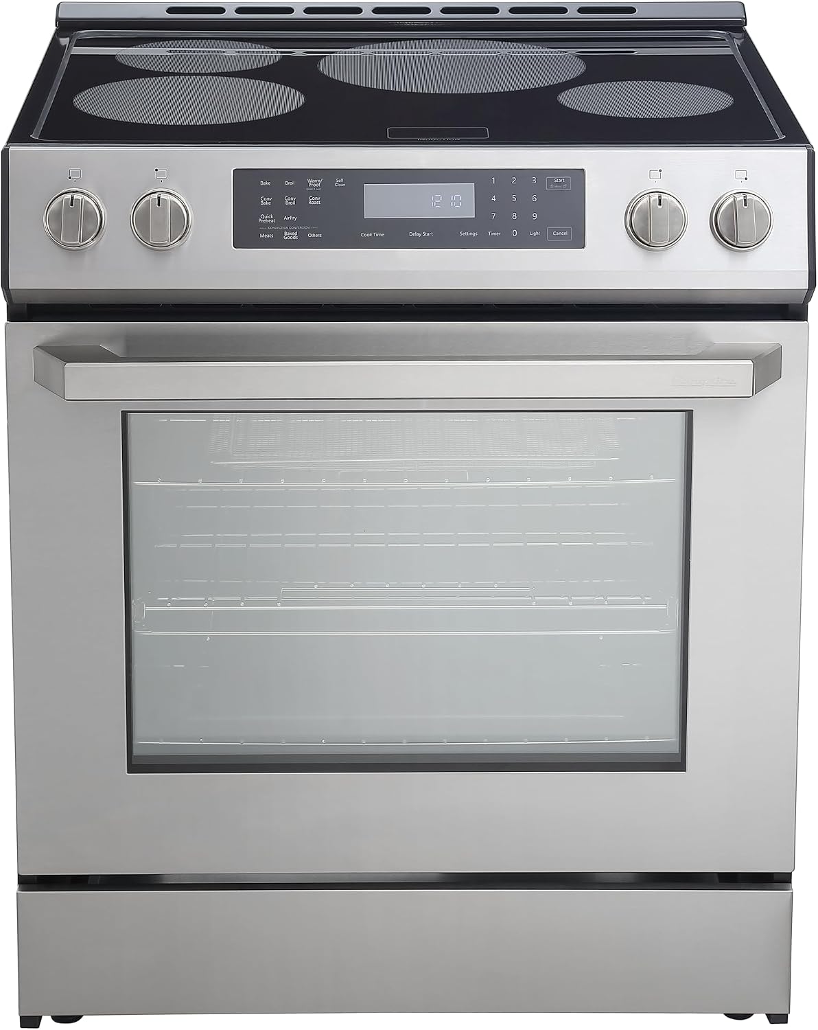 Rangaire RRI303GS 30' Glass Touch Induction Range Oven - Stainless Steel, Induction Burners, True Convection, Self Cleaning, Easy Reach Racks