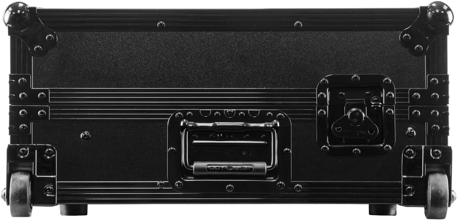 Odyssey FZGSDDJGRV6BL1UCW AlphaTheta DDJ-GRV6 1U Case in Black with Patented Glide Platform and Corner Wheels