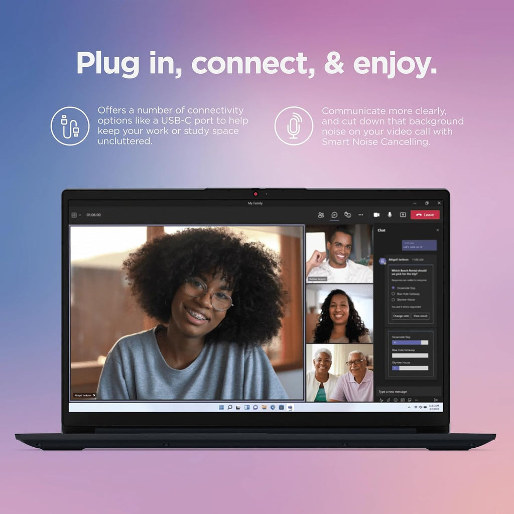 Lenovo V15 Flagship Laptop for 2025 Business Student, 15.6' FHD Display, 8-Core AMD Ryzen 7 CPU, 16GB RAM + 1TB Storage (512GB SSD + 500GB Ext), RJ45, MarxsolAccessory, Lifetime MS Office, Win 11 Pro