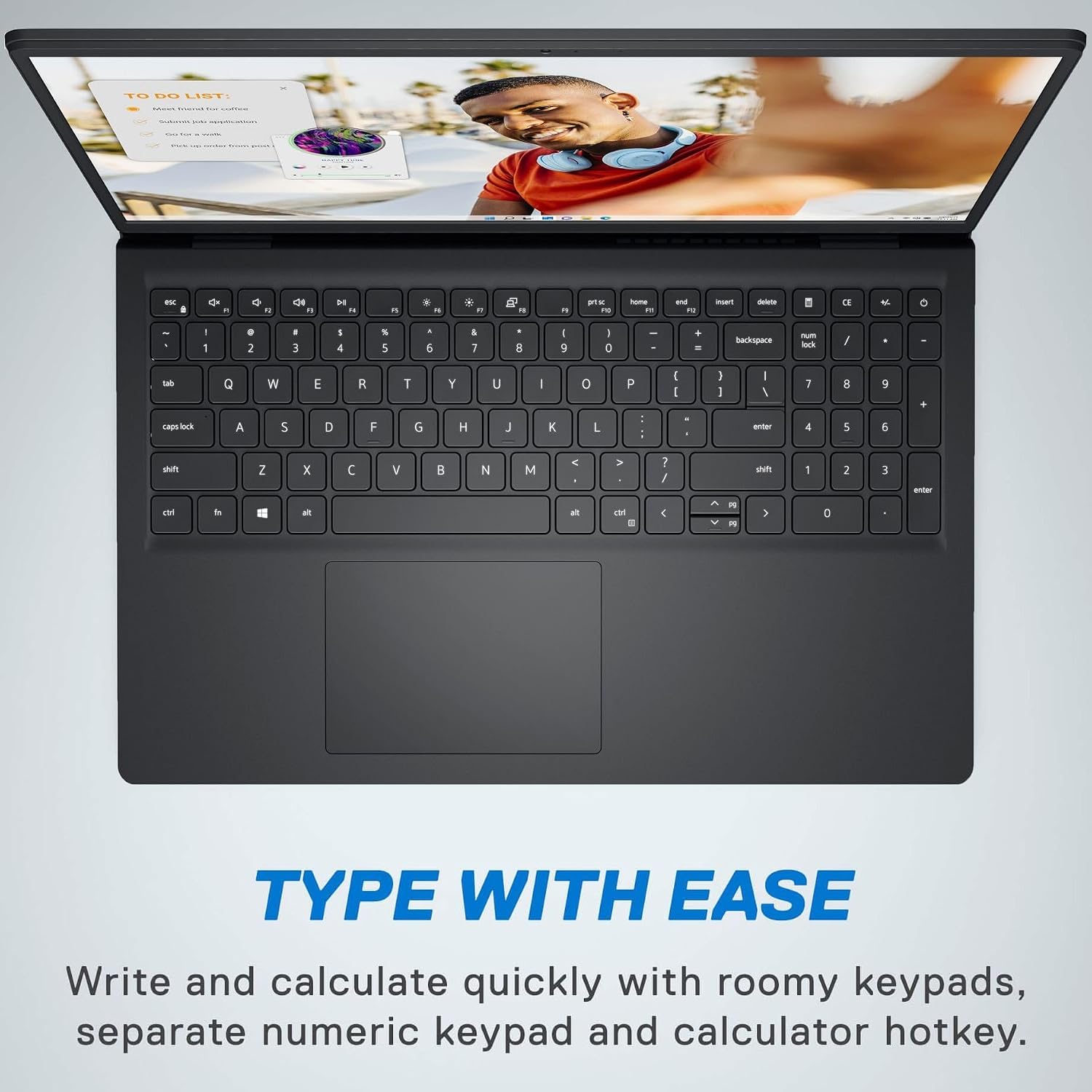 Dell Inspiron 15 15.6' Touchscreen FHD Laptop Computer, 8-Core AMD Ryzen 7 7730U (Beat i7-1365U), 16GB DDR4 RAM, 512GB PCIe SSD, WiFi, Bluetooth, Type-C, HDMI, Carbon Black, Windows 11 Pro