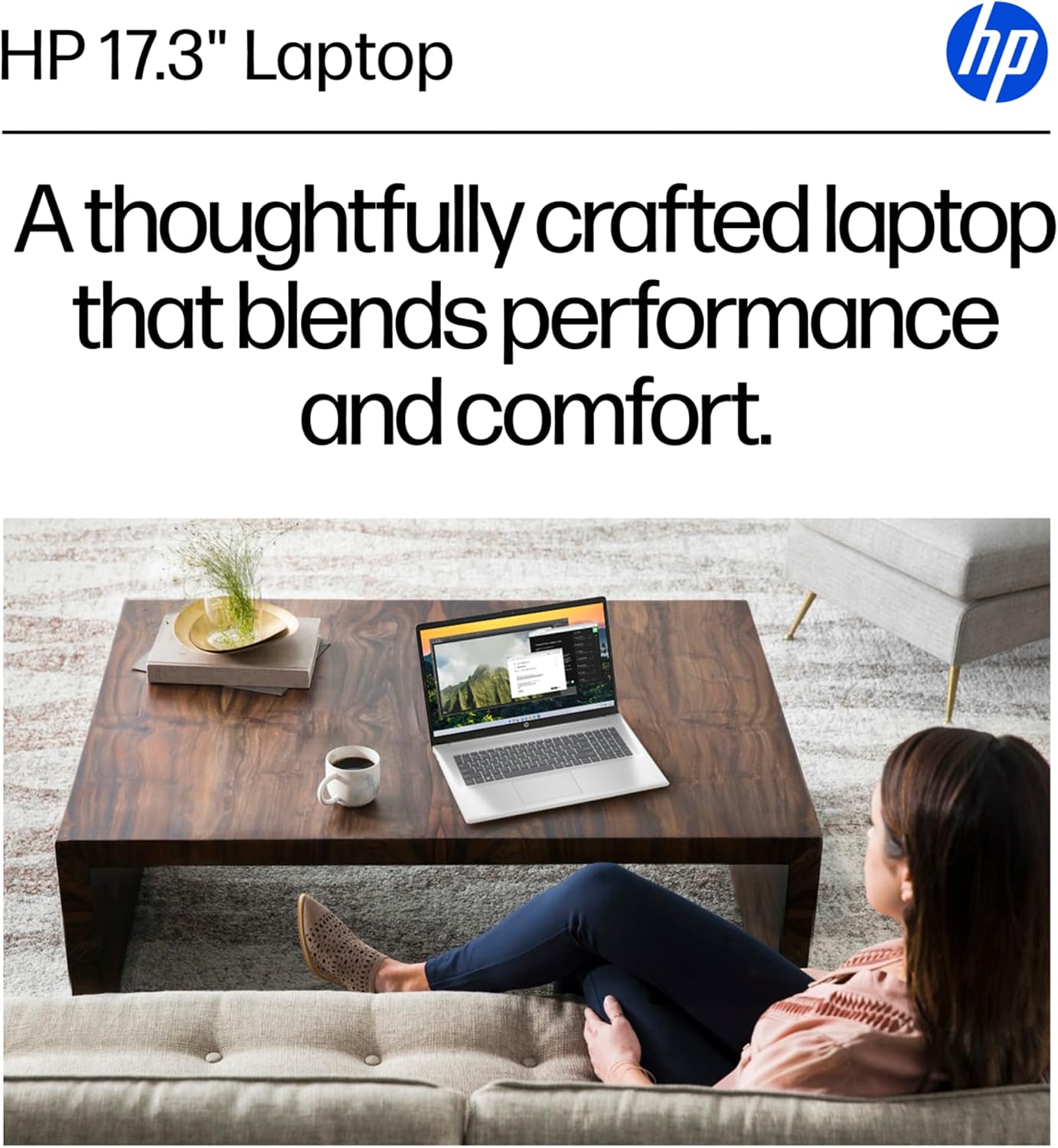 HP 17.3' Touchscreen Laptop with Microsoft Office 365 for The Web • Intel 8-Cores • 16GB RAM • 512GB SSD • 10-Key Number Pad • Windows 11 W/O Mouse