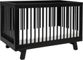 Babyletto Hudson 3-in-1 Convertible Baby Crib - GREENGUARD Gold Certified Convertible Crib to Toddler Bed & Daybed - Wooden Baby Bed with 4 Adjustable Mattress Heights - Easy to Assemble - Black