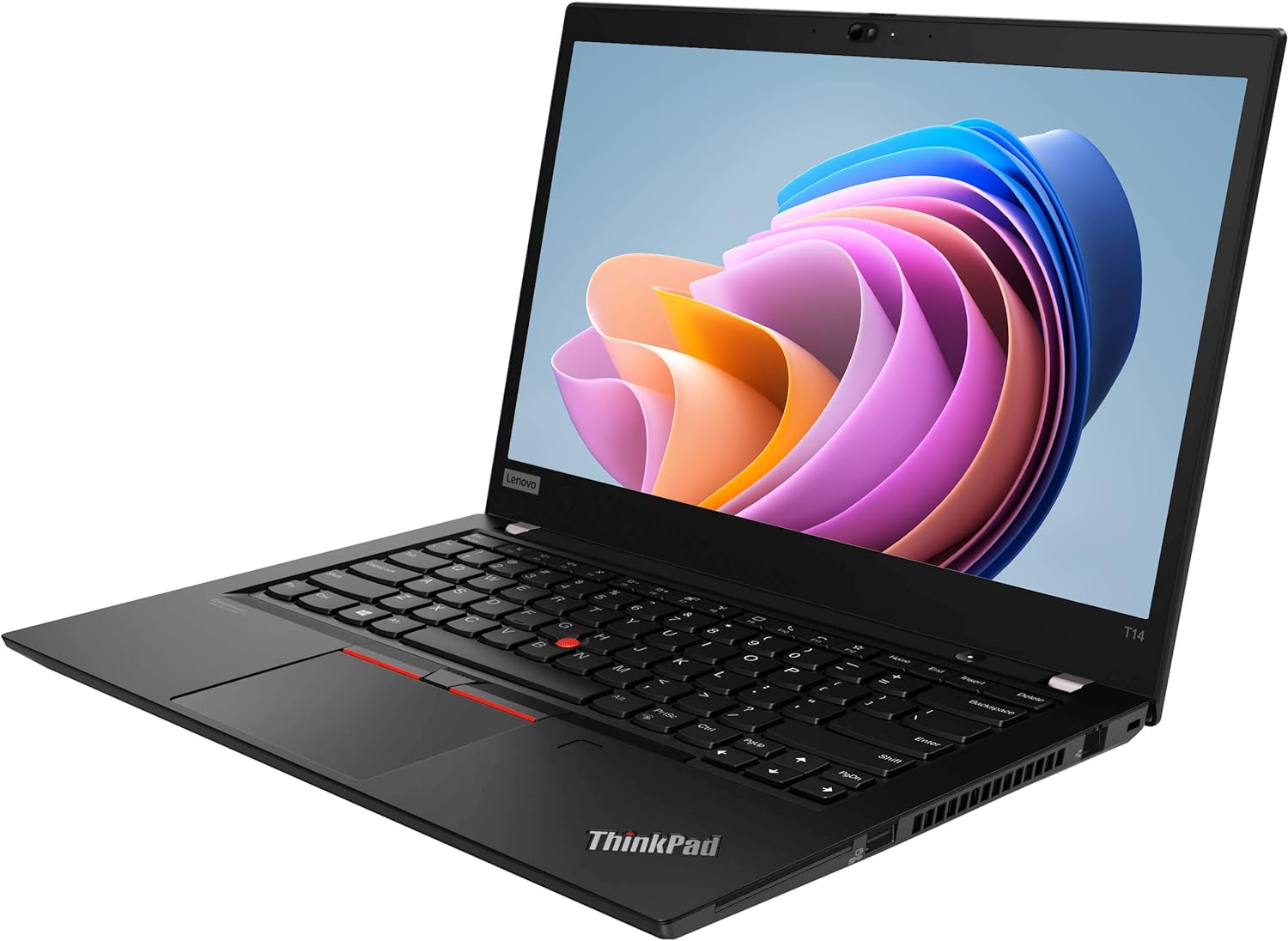 Lenovo Thinkpad T14 (Gen 1) 14'' Laptop, i5 10310U 1.7Ghz, 16GB DDR4, 1TB NVMe SSD, 1080p Full HD, Thunderbolt 3, HDMI, Webcam, Windows 11 Pro (Renewed), Black