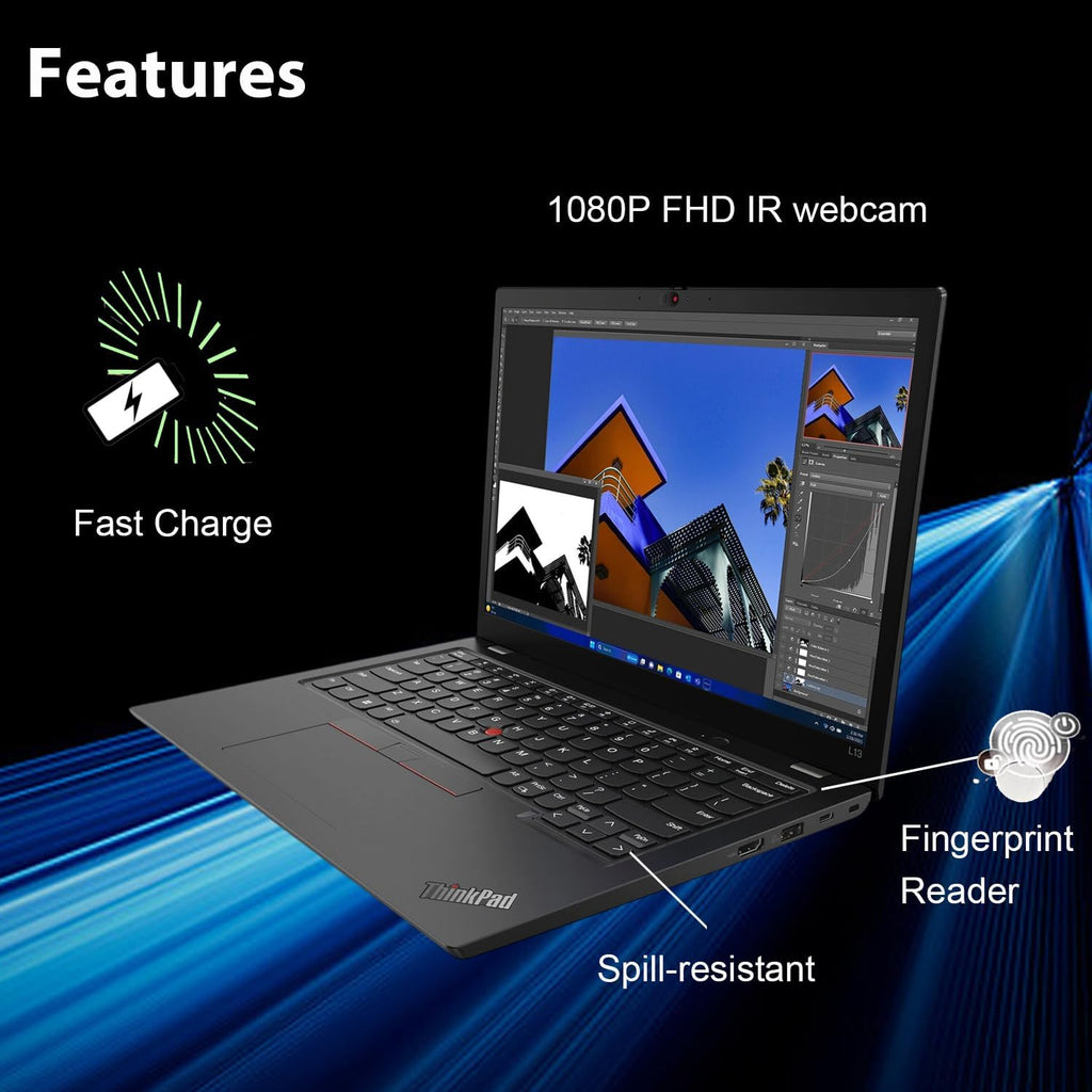 Lenovo ThinkPad L13 Yoga Gen 5 2-in-1 Business AI PC Laptop (13.3' FHD+ Touchscreen, Intel 12-Core Ultra 5 125U, 32GB DDR5 RAM, 1TB SSD) Fingerprint, 1080P IR Webcam, Thunderbolt 4, Win 11 Pro