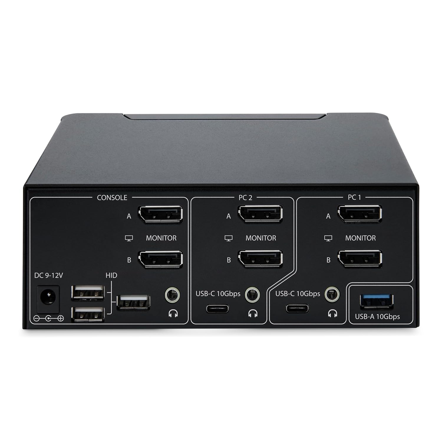 StarTech.com 2-Port Dual-Monitor DisplayPort 1.4 KVM Switch, 8K 60Hz / 4K 144Hz, 2X USB 3.2 10Gbps Ports, TAA Compliant