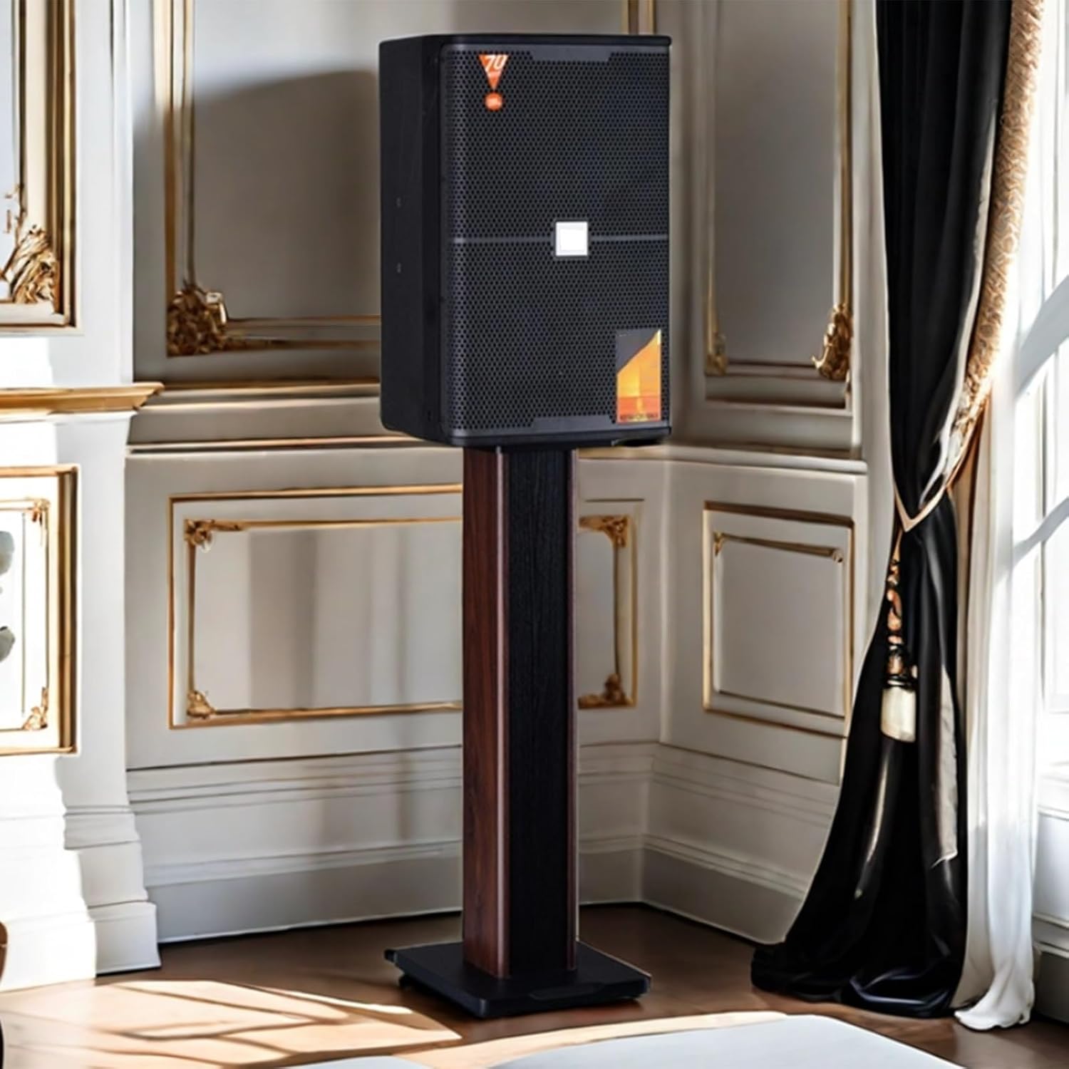 65/85cm Speaker Stands, Pair of Hi-Fi Floor Speaker Stands for Bookshelf Speakers, Studio Monitor Stands，Anti-Vibration Audio Equipment Rack(28 * 32 * 65cm)
