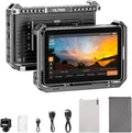 VILTROX DC-X2 6'' Touchscreen Camera Monitor with Rig Cage, 2000 nits 4K HDMI in/Out Video Field Monitor Kit with Sunshade Hood, 3D LUT, Waveform, Histogram & Vectorscope Tools, Black