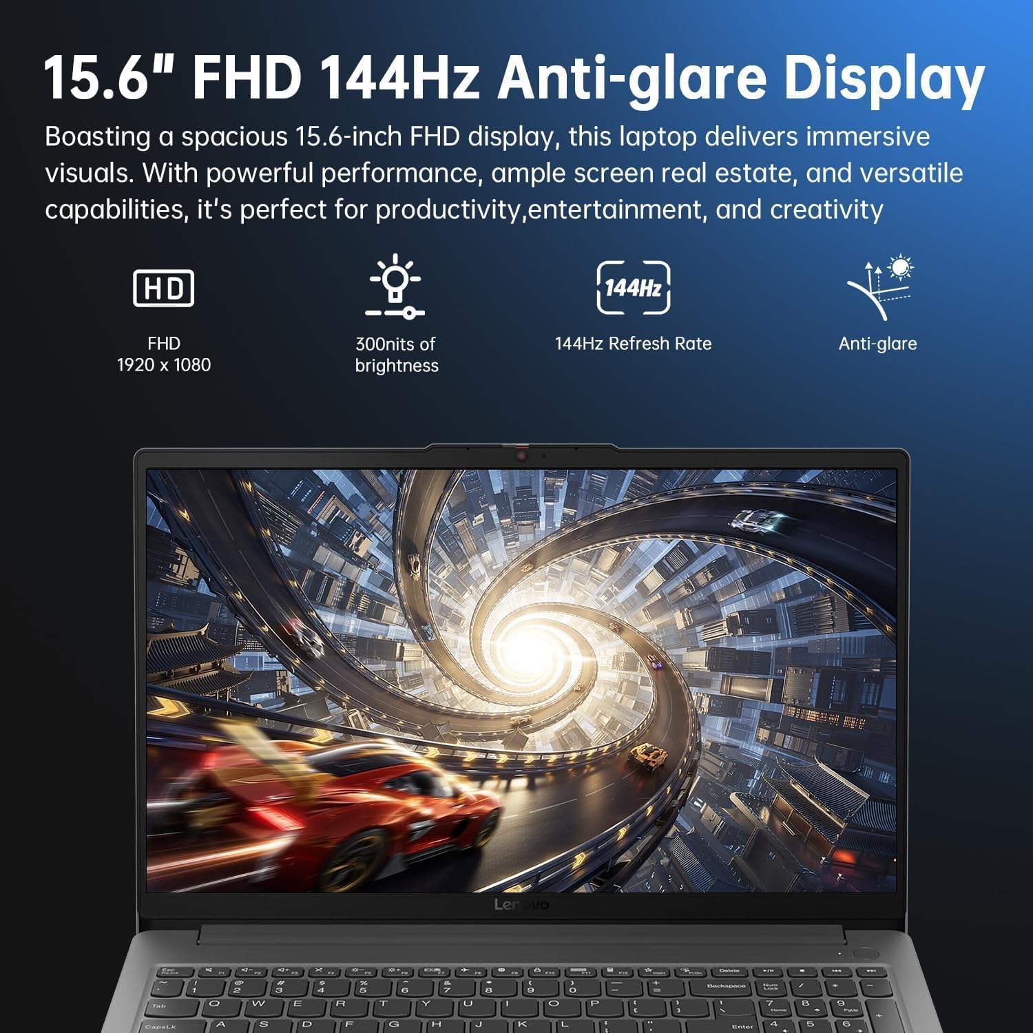 Lenovo LOQ 15 Gaming Laptop - NVIDIA RTX 3050 - Intel Core i5-12450HX Beat AMD Ryzen 7 4800H - 15.6' FHD Display 144Hz - 32GB RAM -1TB PCIe SSD -Backlit Keyboard - Windows 11 - G-SYNC -HDMI Cable