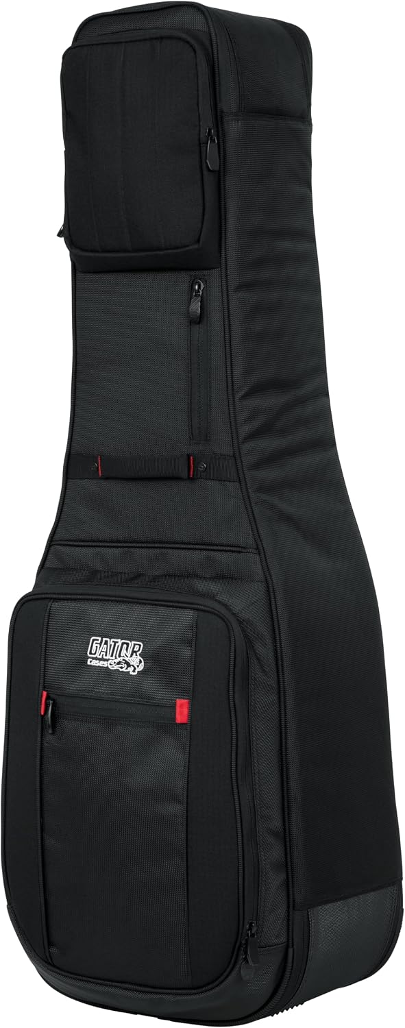 Gator Cases Pro-Go Series Ultimate Double Guitar Gig Bag, Holds (2) Electric Guitars (G-PG-ELEC-2X)
