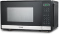 Commercial CHEF Small Microwave 0.9 Cu. Ft. Countertop Microwave with Touch Controls & Digital Display, Stainless Steel Microwave & 10 Power Levels, Outstanding Portable Microwave with Pull Handle