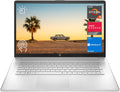 HP 2023 17 Laptop, 17.3' HD+ Touchscreen Display, AMD Ryzen 5 7530U Processor (Beats i7-1165G7), 12GB RAM, 256GB SSD, Wi-Fi 6, HDMI, Backlit KB, Webcam, Windows 11 Home, Silver, KKE Accessories