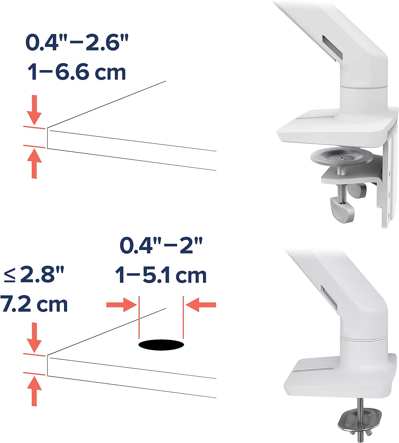 Ergotron – HX Dual Monitor Arm, VESA Desk Mount – for 2 Monitors Up to 32 Inches, 5 to 17.5 lbs Each – Matte Black