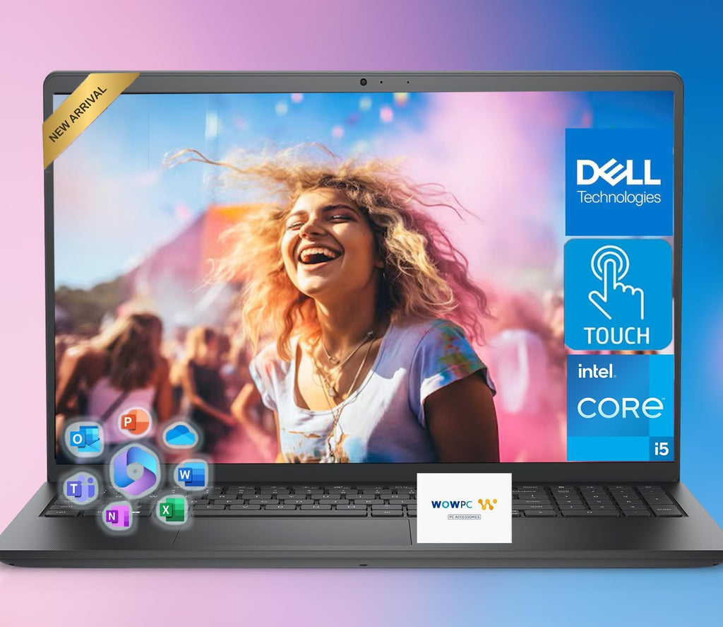 Dell Inspiron 15.6' FHD Touchscreen Business Laptop, 13th Gen Intel Core i5 (Turbo up to 4.6GHz), Win 11 Pro with MS Office (16GB RAM | 1TB Storage)