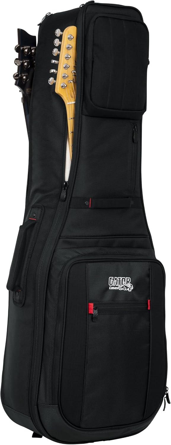 Gator Cases Pro-Go Series Ultimate Double Guitar Gig Bag, Holds (2) Electric Guitars (G-PG-ELEC-2X)