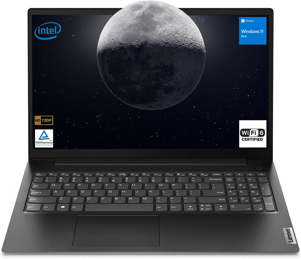 Lenovo V15 Laptop | Intel Pentium Silver N6000 Processor | 15.6' FHD (1920 x 1080) | 16GB RAM | 512GB SSD | Ethernet RJ-45 | Military Durability | Windows 11 Pro | Black (Renewed)