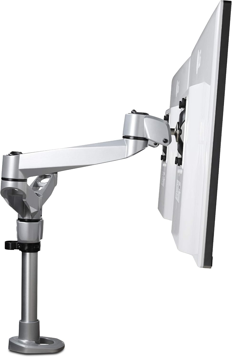 StarTech.com Desk Mount Dual Display Arm, Premium Articulating VESA Mount for Screens up to 27' (17.6lb/8kg), Height Adjustment, Rotate, Tilt, Swivel, Clamp or Grommet Base, TAA