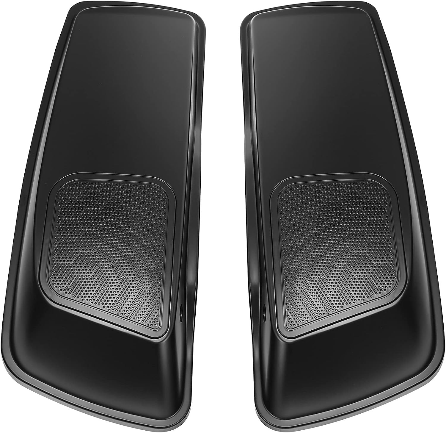 HR3 Black Denim Saddlebag Lids w/ 6'x9' Speaker Grills Compatible with 2014-later Harley Touring Road Glide Street Glide Ultra Limited Electra Glide Standard