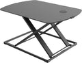 Bostitch Office Sit Stand Desk Converter, Height Adjustable Workstation Riser, Includes Wireless Charging Pad, Black (STND-3122BK)