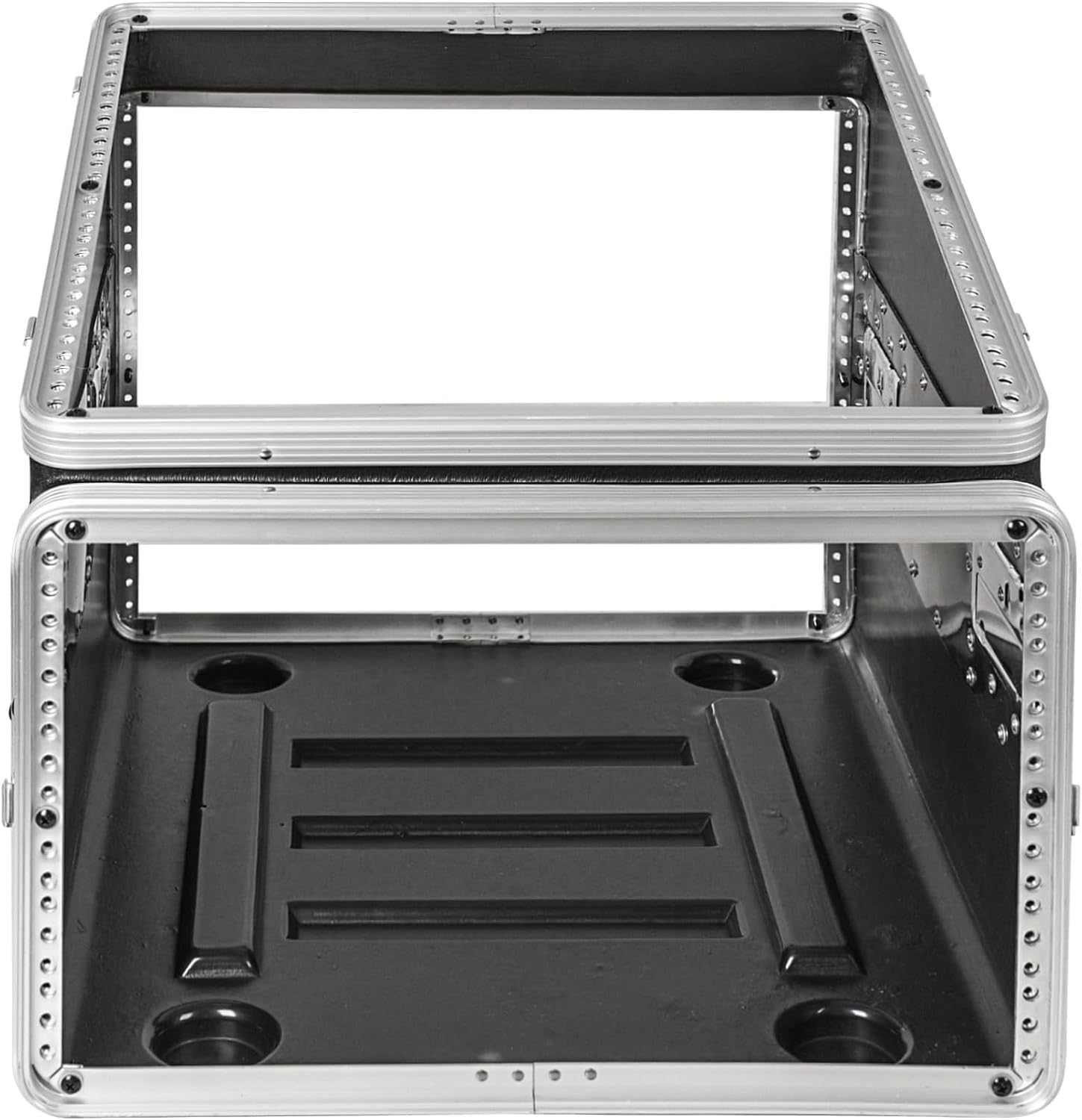 Sound Town Lightweight and Compact 6U ATA ABS Rack Case, with Slant Mixer Top, 21' Depth, 10U Top and 6U Side Spaces (STMR-A10X6U)
