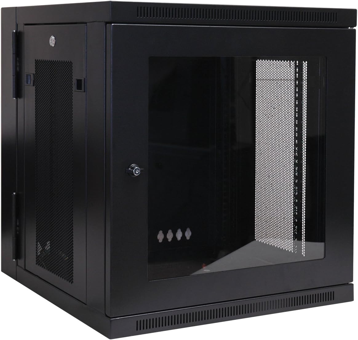 Tripp Lite 12U Wall Mount Rack Enclosure Server Cabinet with Acrylic Glass Window, Hinged, 20.5' Deep, Switch-Depth (SRW12USG)