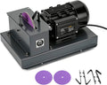 iMeshbean 1HP 750W Lawn Mower Blade Sharpener, Lawnmower Blade Grinder with 9-inch Grinding Wheel, Heavy-Duty Sharpening Machine for High/Low Lift, Gator & Flat Blades
