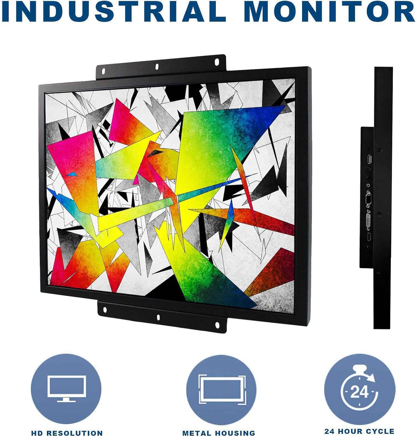 VSDISPLAY 19'' 1280x1024 IPS LCD Touchscreen Monitor 4:3 with VGA DVI Input for DIY Gaming/PC/Industrial Extra Display