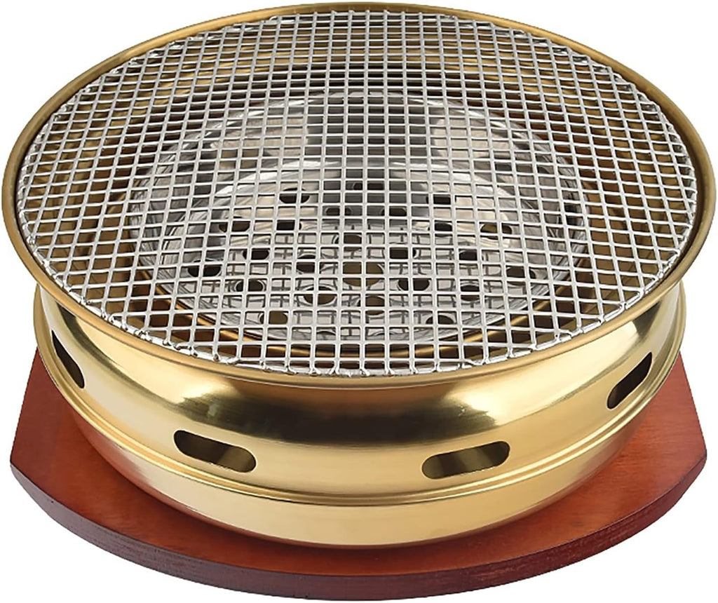 BBQ Barbeque Barbecue Grill, BBQ, Multifunctional Charcoal Barbecue Grill, Household Korean BBQ Grill, Commercial Titanium Grill (Color : A)