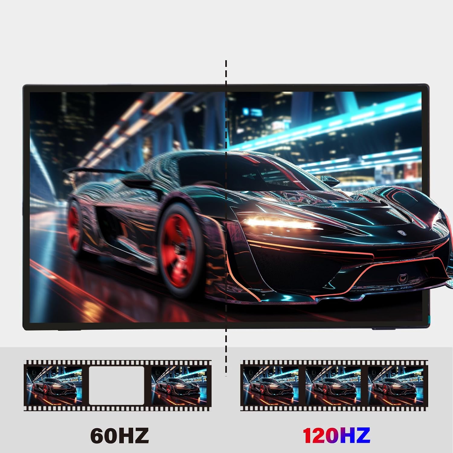GeeekPi 18.5 inch Portable Monitor 1920x1080 IPS Touchscreen 120HZ 1080P Touch Display with HDMI USB-C, Built-in Speakers, Kickstand VESA for Xbox PS4/5 Laptop Mac PC