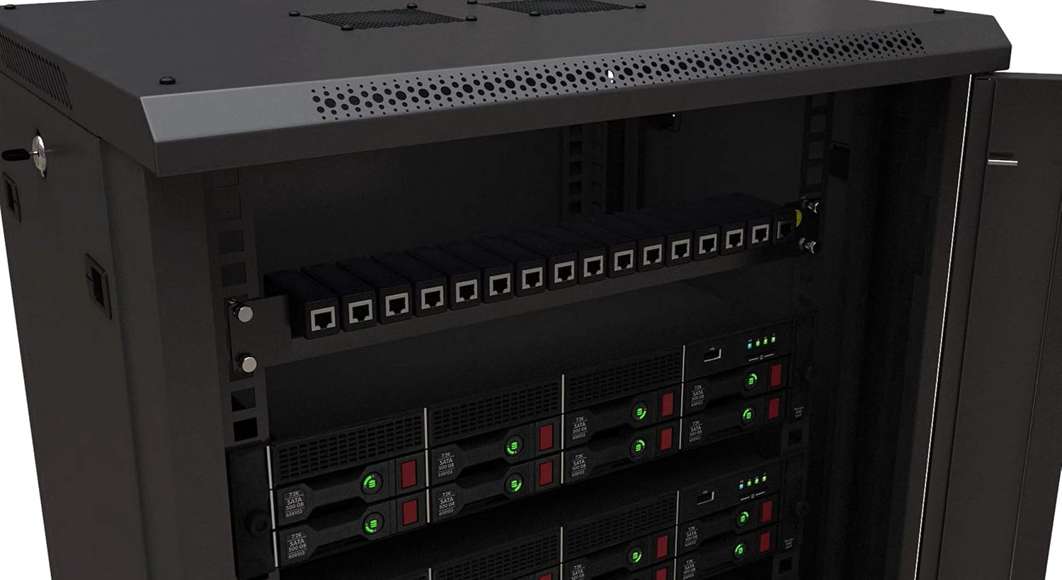 19' Rack Mount (16 Port) Ethernet Surge Protector PoE+ Gigabit (Server Rackmount 1U)