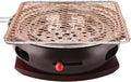 BBQ Barbeque Barbecue Grill, BBQ, Korean Household Charcoal Grill, Large Cast Iron Barbecue Meat Stove, Stainless Steel Grill Pan, 9 Styles (Color : H)