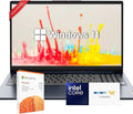 Lenovo Ideapad Business Laptop with Microsoft Office, Intel Dual-Core Processor, 15.6', 12GB RAM, 512GB SSD + 128GB eMMC, SD Card Reader, Windows 11, WOWPC Recovery USB