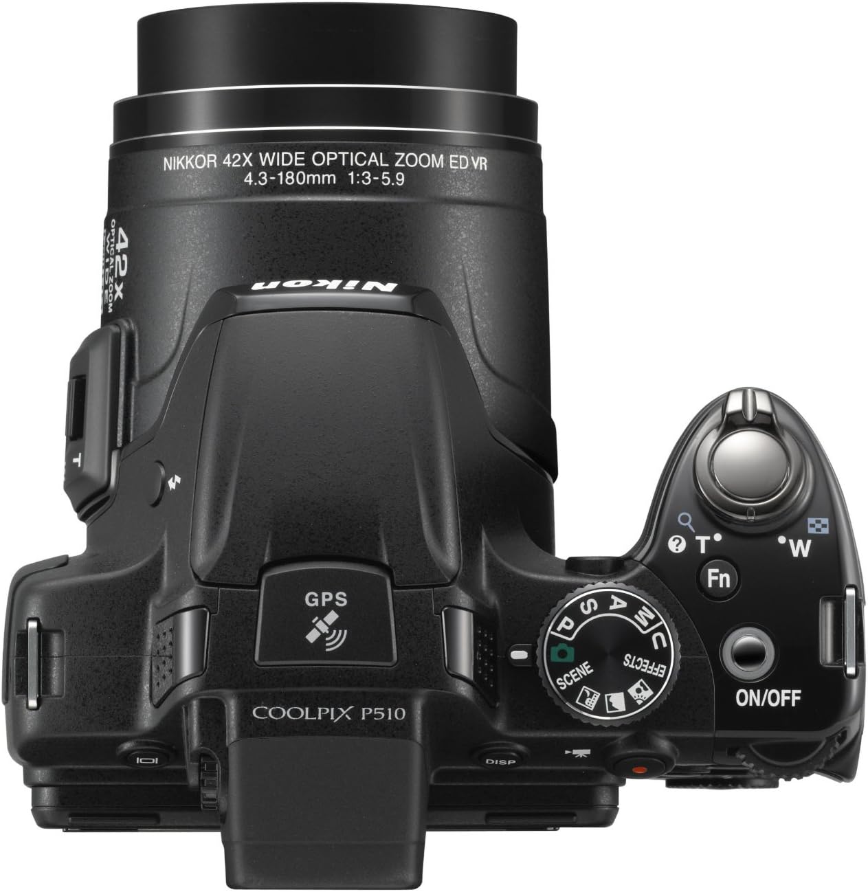 Nikon COOLPIX P510 16.1MP 42x Opt Zoom 3.0 LCD Digital Camera Black - (Renewed)