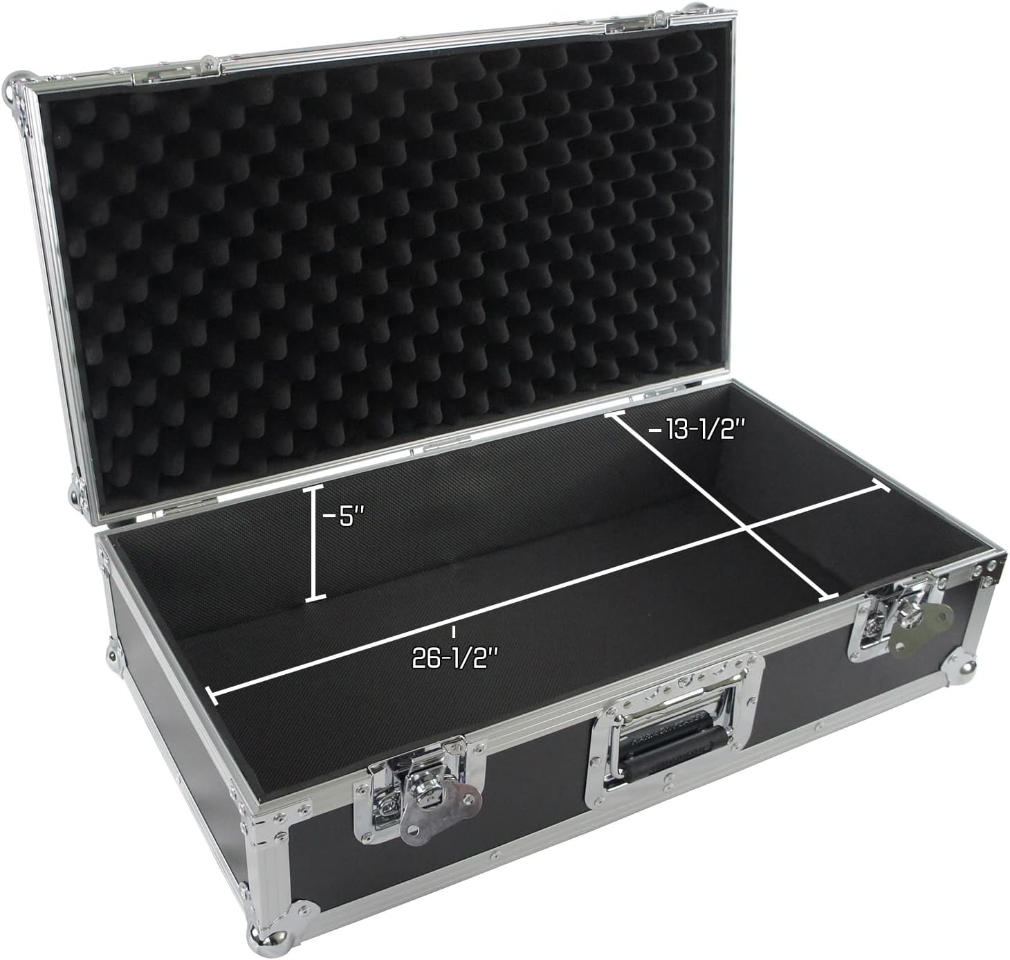 Harmony Audio Cases HCTPB24 Compatible With Guitar Effect Pedals Custom Hard ATA Flight 24' Pedal Board Case