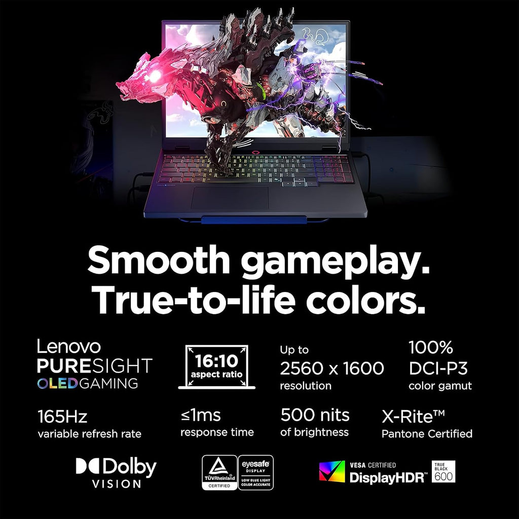 Lenovo Legion 5i 16' Gaming Laptop - Intel Core Ultra 9 275HX - GeForce RTX 5060 - WQXGA (2560x1600) - Windows 11 Pro-W/Mouse pad (32GB RAM | 1TB PCIe SSD+pro)