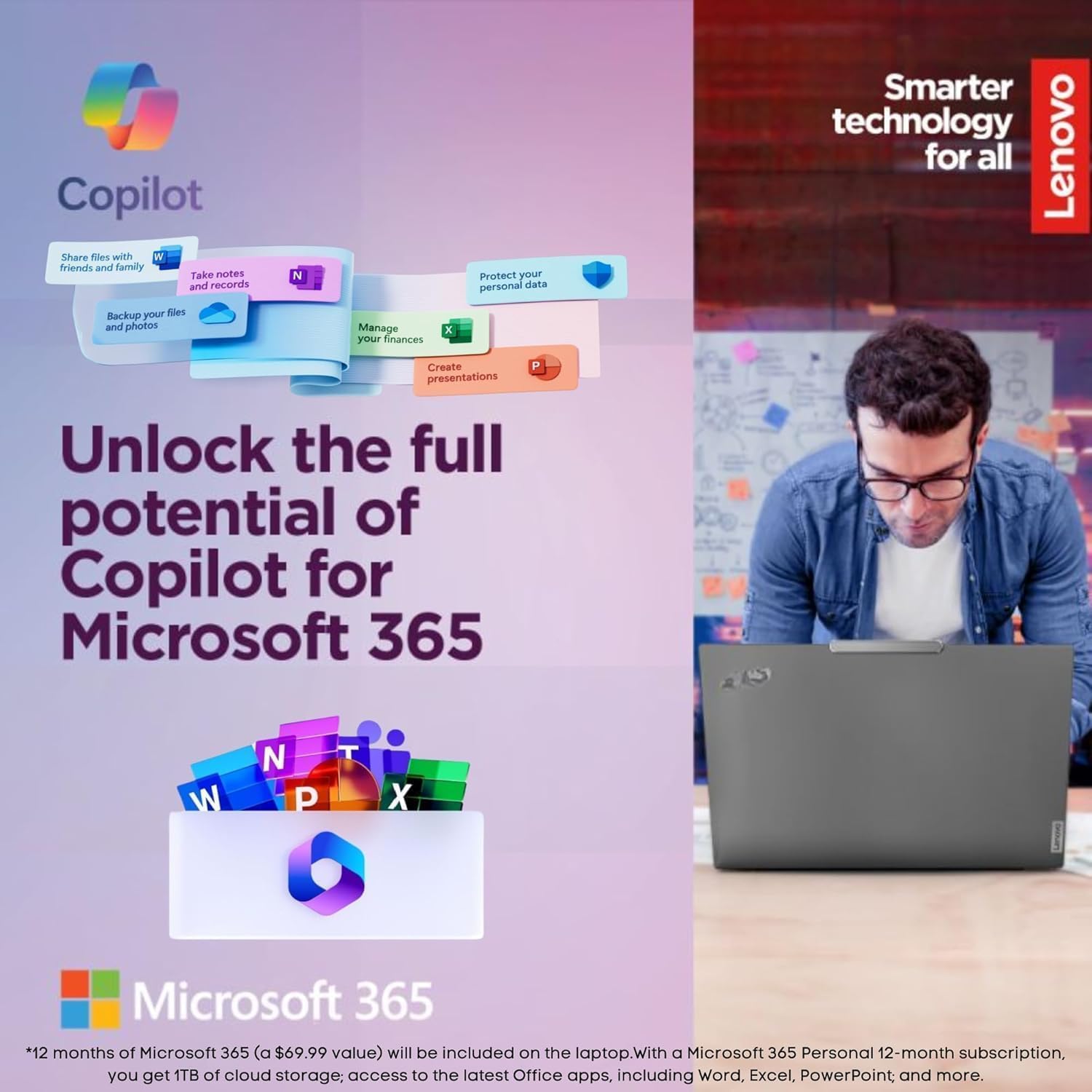 Lenovo IdeaPad 14' Laptop • 12GB RAM • 384GB Combined Storage Onboard • Intel Celeron • Intel UHD Graphics • 11HR Battery • WiFi-6 • Office 365 for The Web • Windows 11
