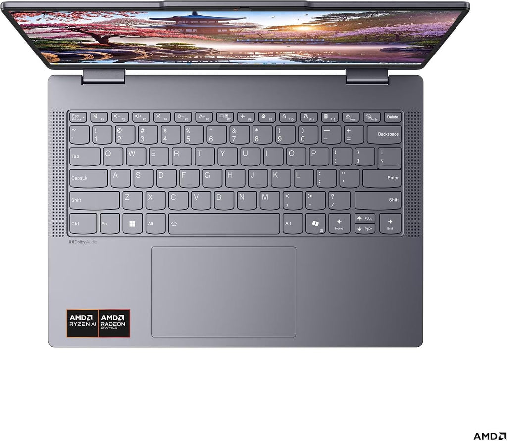 Lenovo IdeaPad 5 2-in-1 with AMD Ryzen AI 7 350 Processor, 14' WUXGA IPS Touchscreen Display, 16GB LPDDR5X Memory, 512GB Storage, Digital Pen, Wi-Fi 7, FHD IR Hybrid Camera, and Win 11 Home