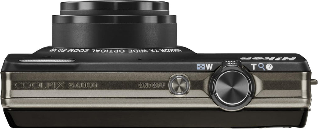 Nikon Coolpix S6000 14 MP Digital Camera with 7x Optical Vibration Reduction (VR) Zoom and 2.7-Inch LCD (Black)