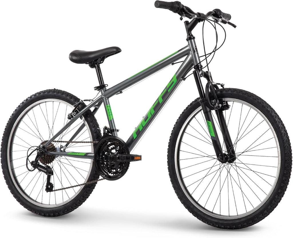 Huffy Stone Mountain Bike for Men and Women, 20'/24'/26', 6-Speed (20') or 21-Speed, Front or Dual Suspension (Varies), Multiple Colors, Adjustable Saddle, Shimano Equipped, All-Terrain Tires