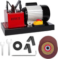 Lawn Mower Blade Sharpener 550W 1700 RPM, 3/4HP Bench Grinder with 7-Inch Ceramic Wheel, Adjustable Angle Sharpener for High Lift, Low Lift, Gator & Flat Blades
