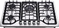 30 Inch Gas Cooktop, 5 Burners Built-in Gas Stove Top Stainless Steel, LPG/NG Convertible Gas Stove Dual Fuel Sealed Gas Hob