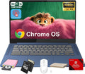 Lenovo IdeaPad Slim 3 Chromebook - 14'' Touchscreen Full HD Display • 8-Core MediaTek Kompanio 520 CPU • 4GB RAM • 64GB eMMC & 256GB Micro SD Card • Wi-Fi 6 • for Business Student • Chrome OS • Blue